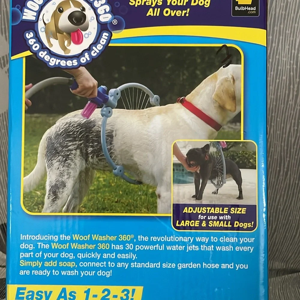 Pet dog/ cat bathing cleaner 360 shower kit.adjustable size for pets